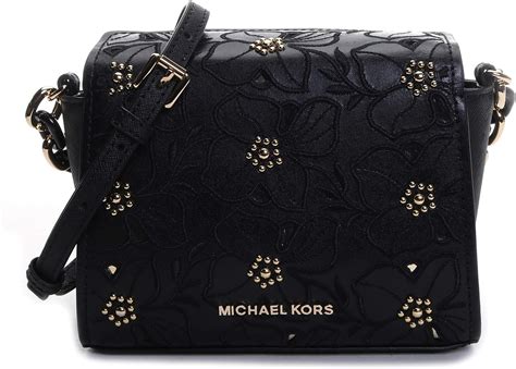 michael kors flowered messenger bag|Michael Kors studded crossbody bag.